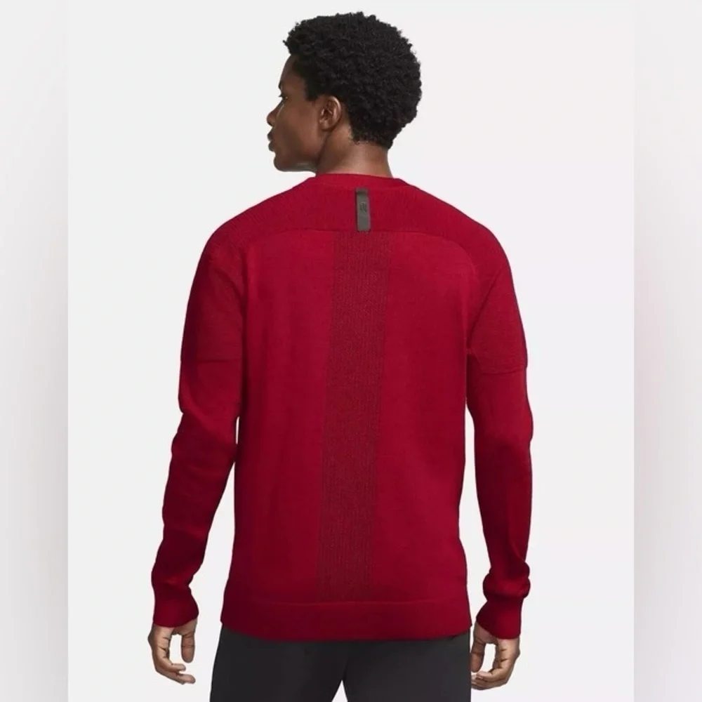 Nike Men’s Tiger Woods TW Knit Golf Pullover Sweater Red XS EXTREMELY RARE